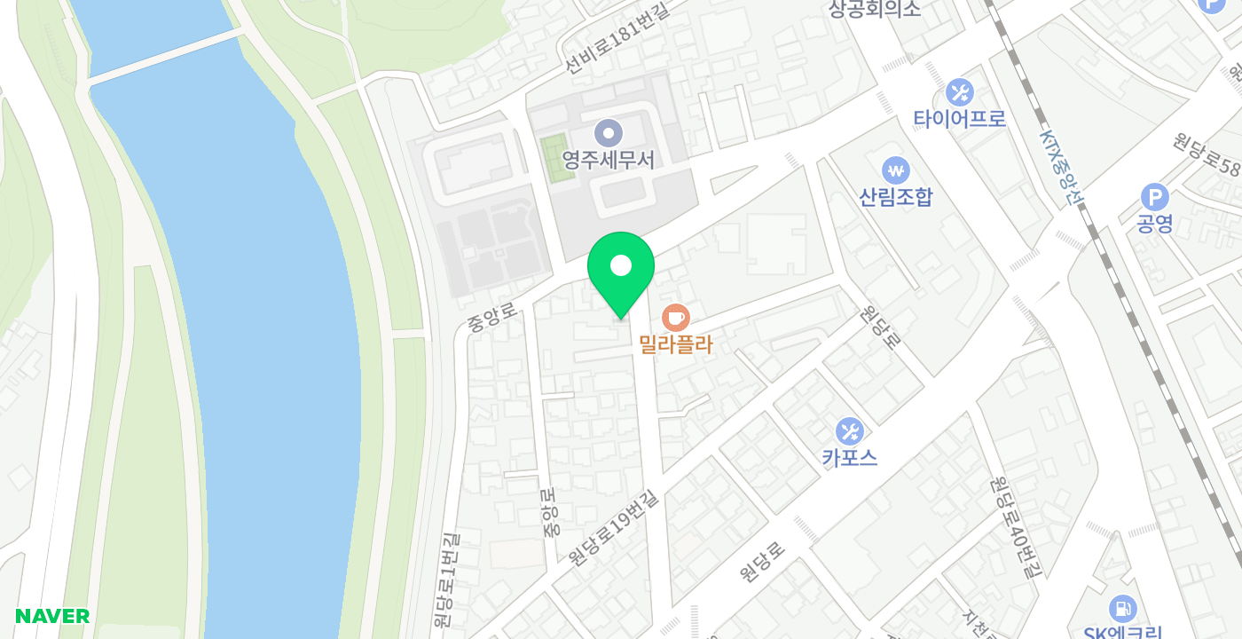 가흥1동주민센터 위치 지도