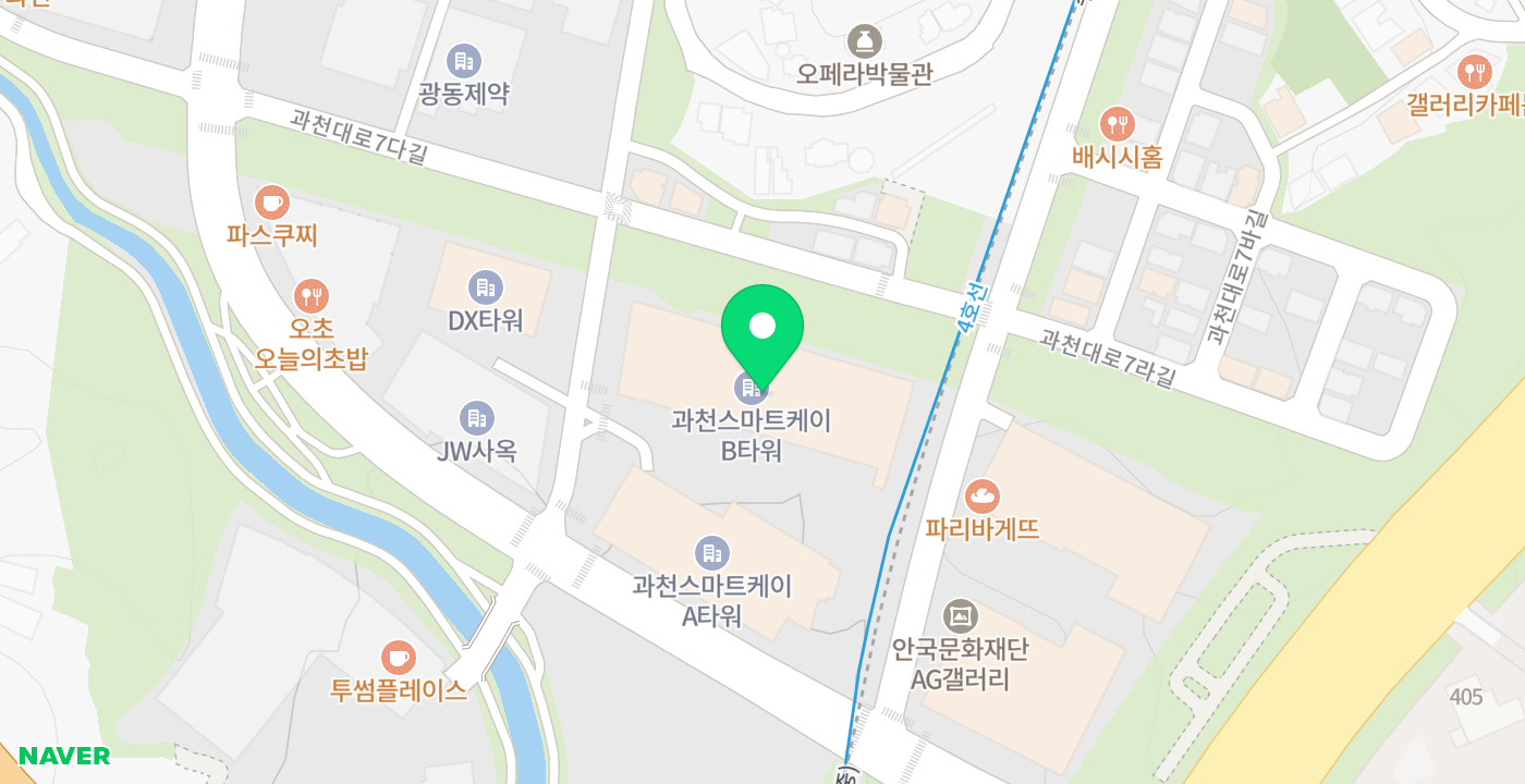과천스마트케이 위치 지도
