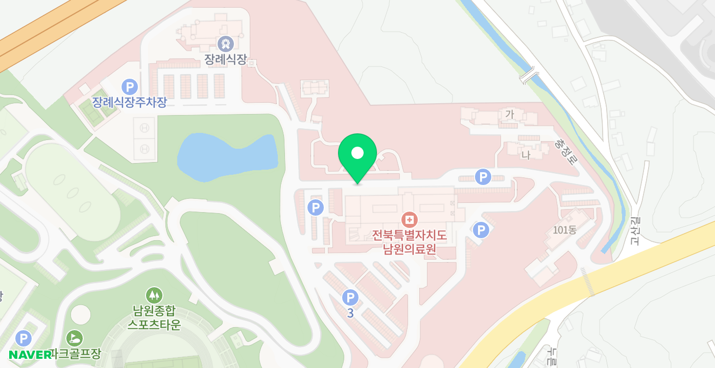 남원의료원 위치 지도