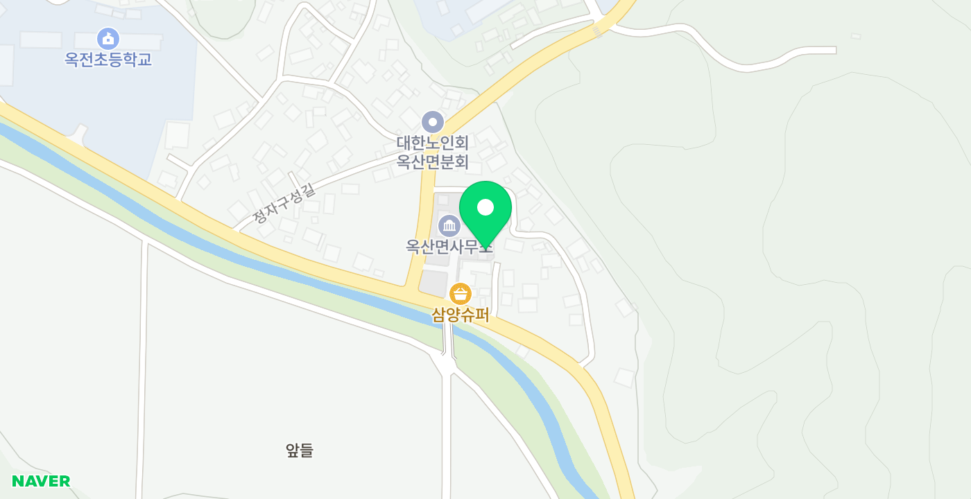 옥산면 무인민원발급기 위치 지도