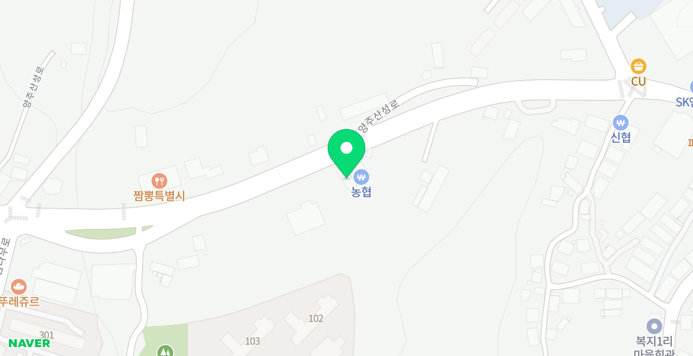 백석농협 복지지점 위치 지도