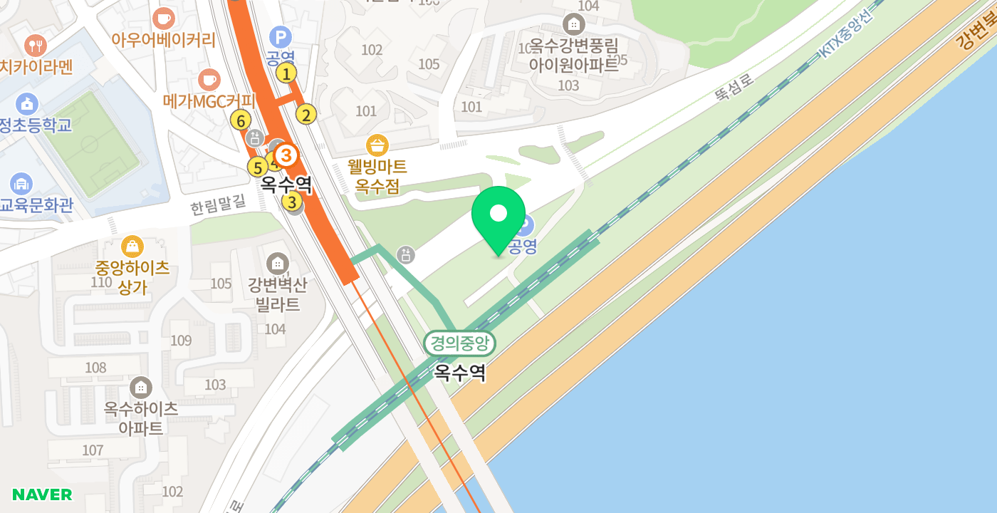 지하철 3호선 옥수역 위치 지도