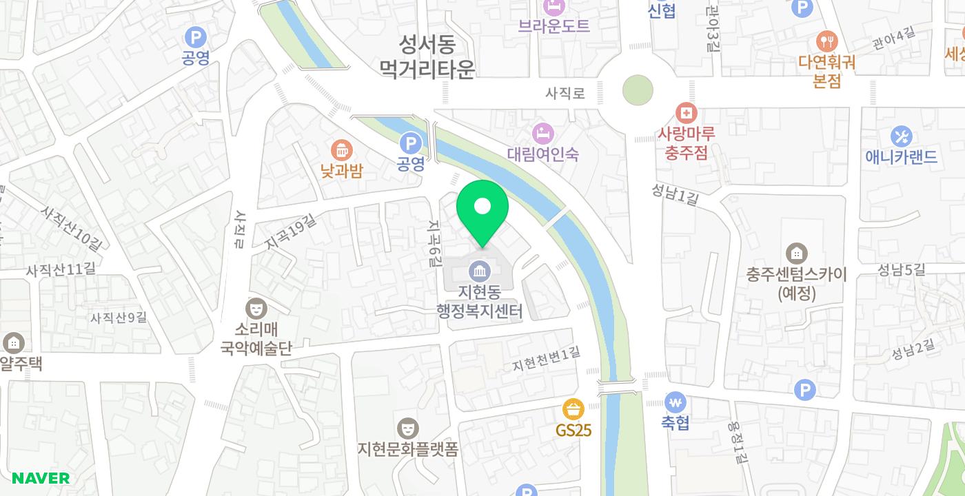 지현동행정복지센터 위치 지도