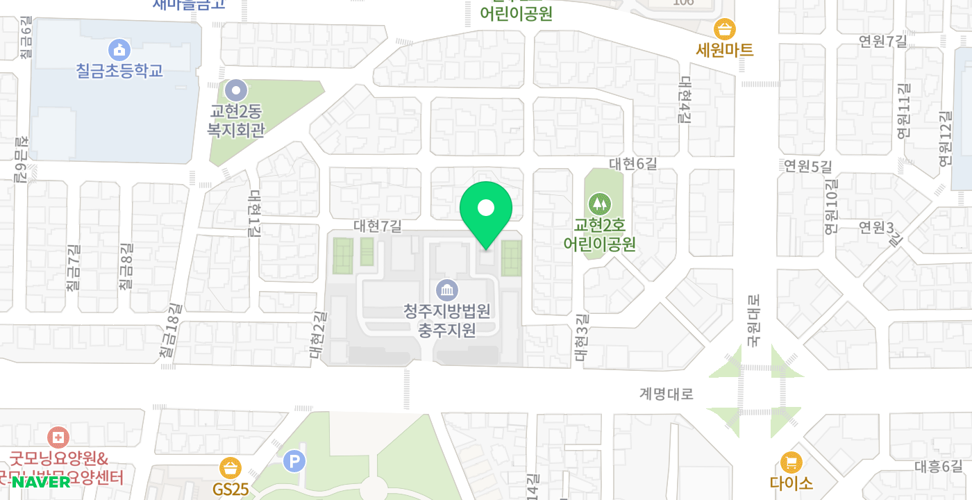 법원민원실 KIOSK(외부) 위치 지도