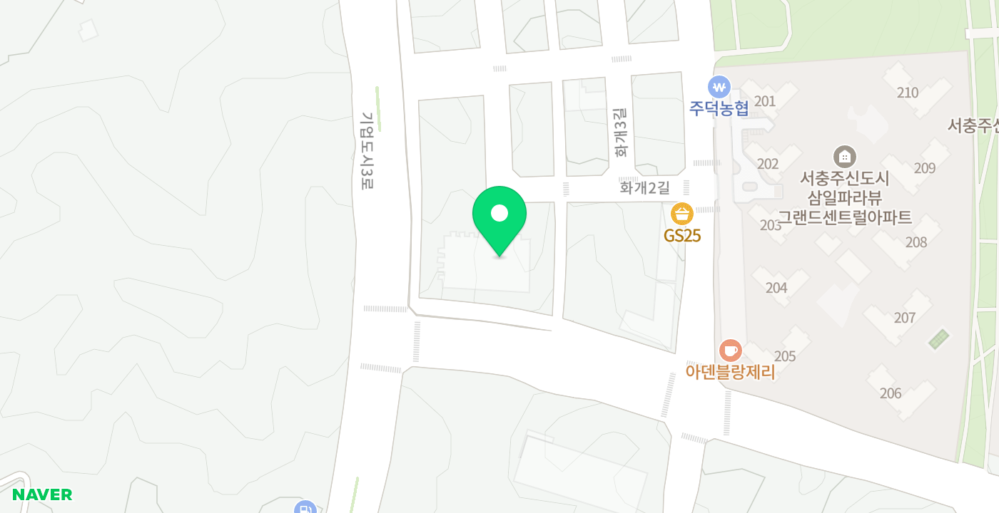 주덕신협화곡지점(외부) 위치 지도