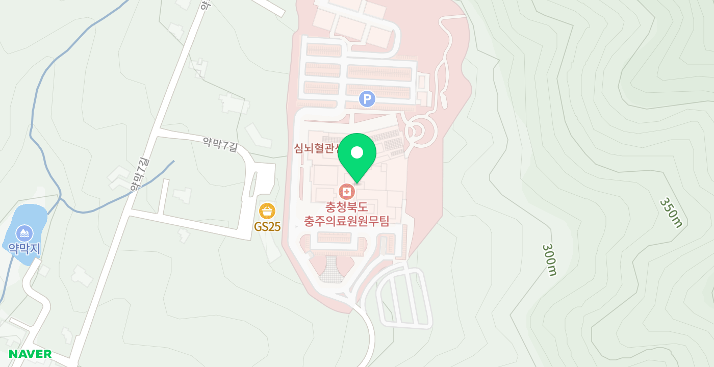 충주의료원(외부) 위치 지도