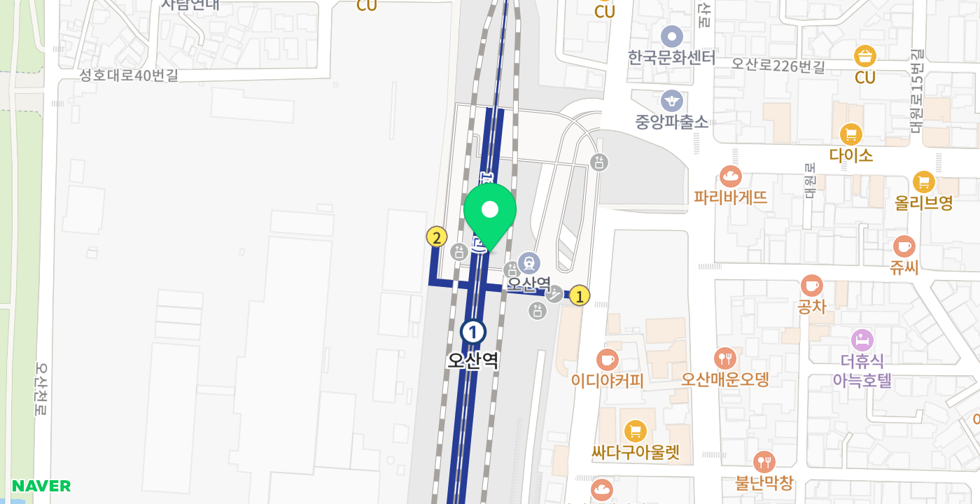 오산역 KIOSK 위치 지도