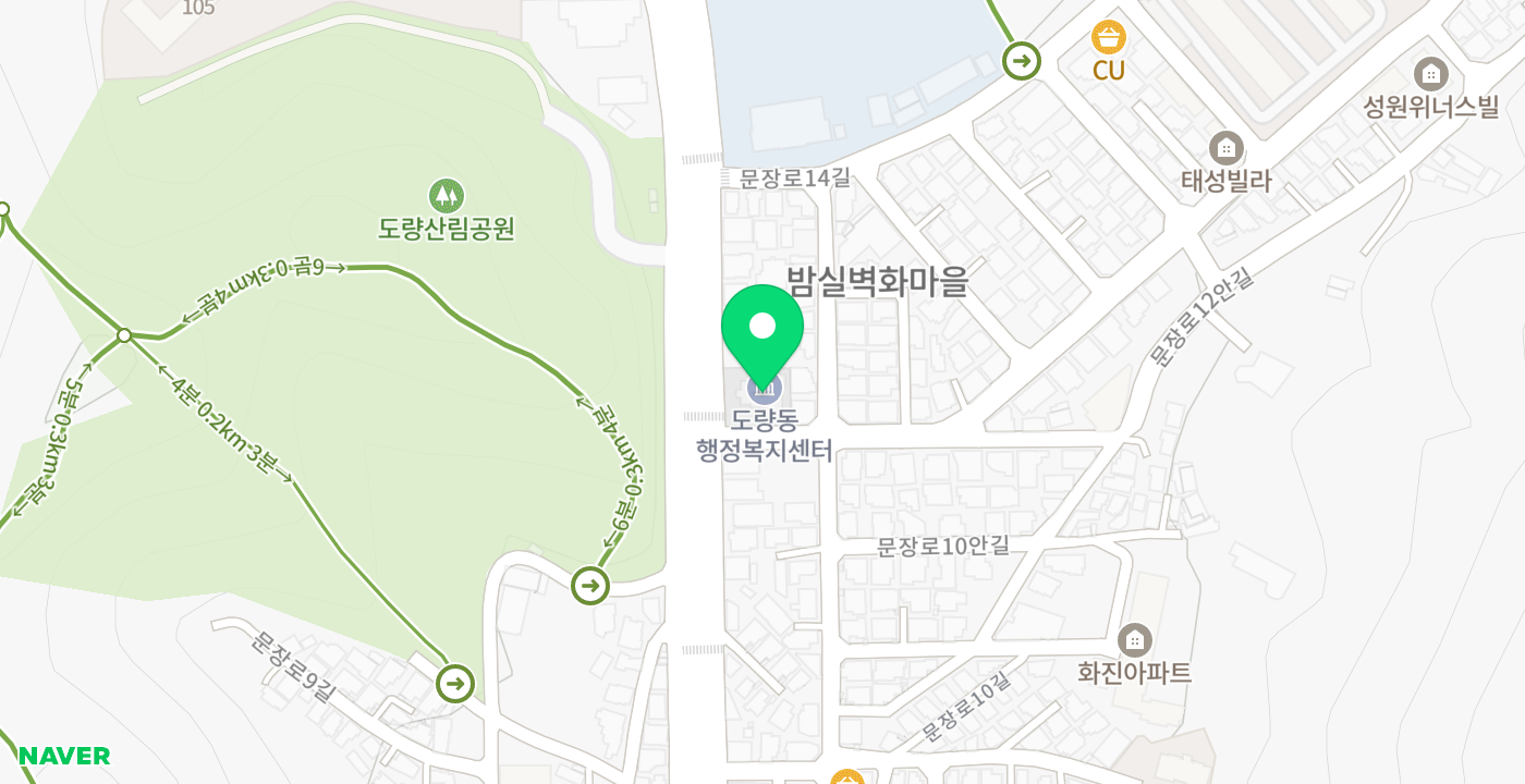 도량동행정복지센터(外) 위치 지도