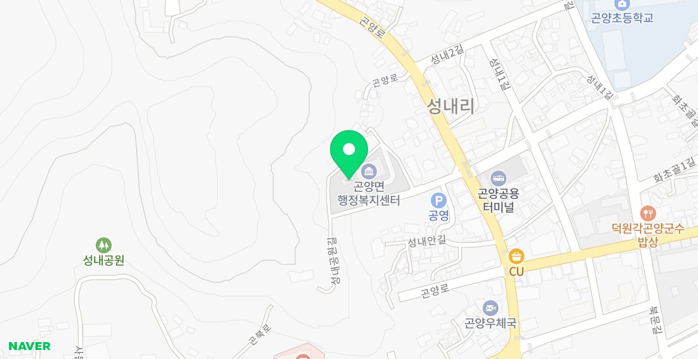 곤양면행정복지센터(옥외) 위치 지도