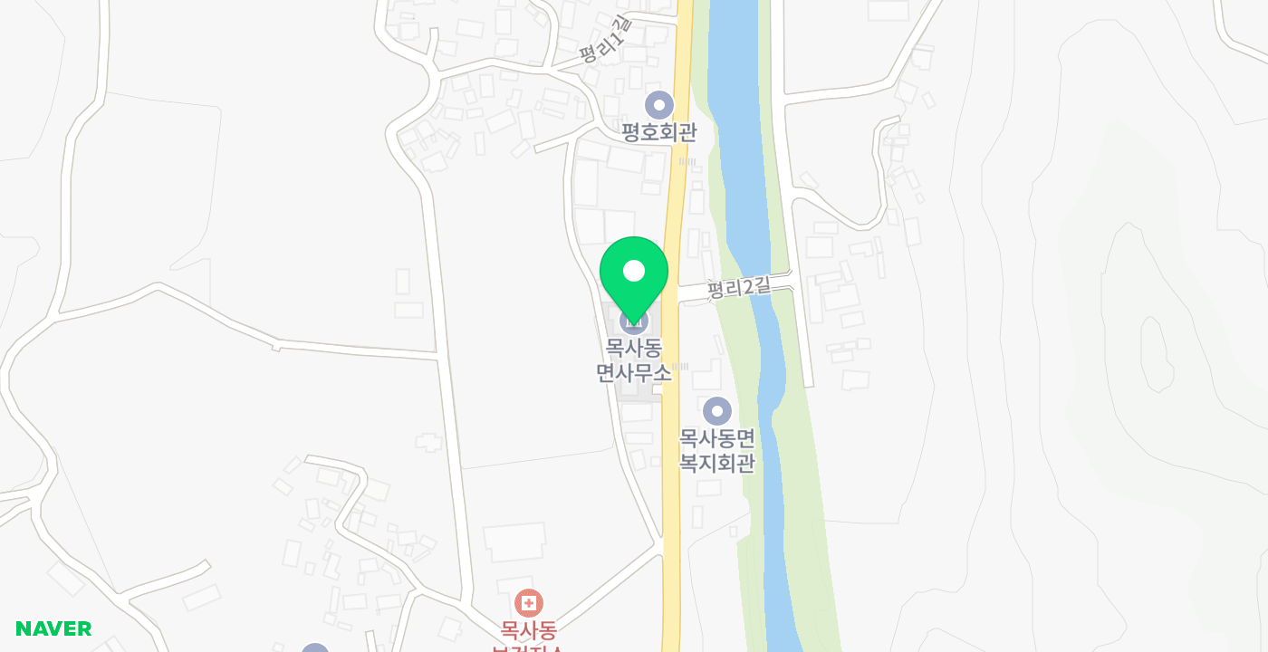 목사동면사무소 위치 지도