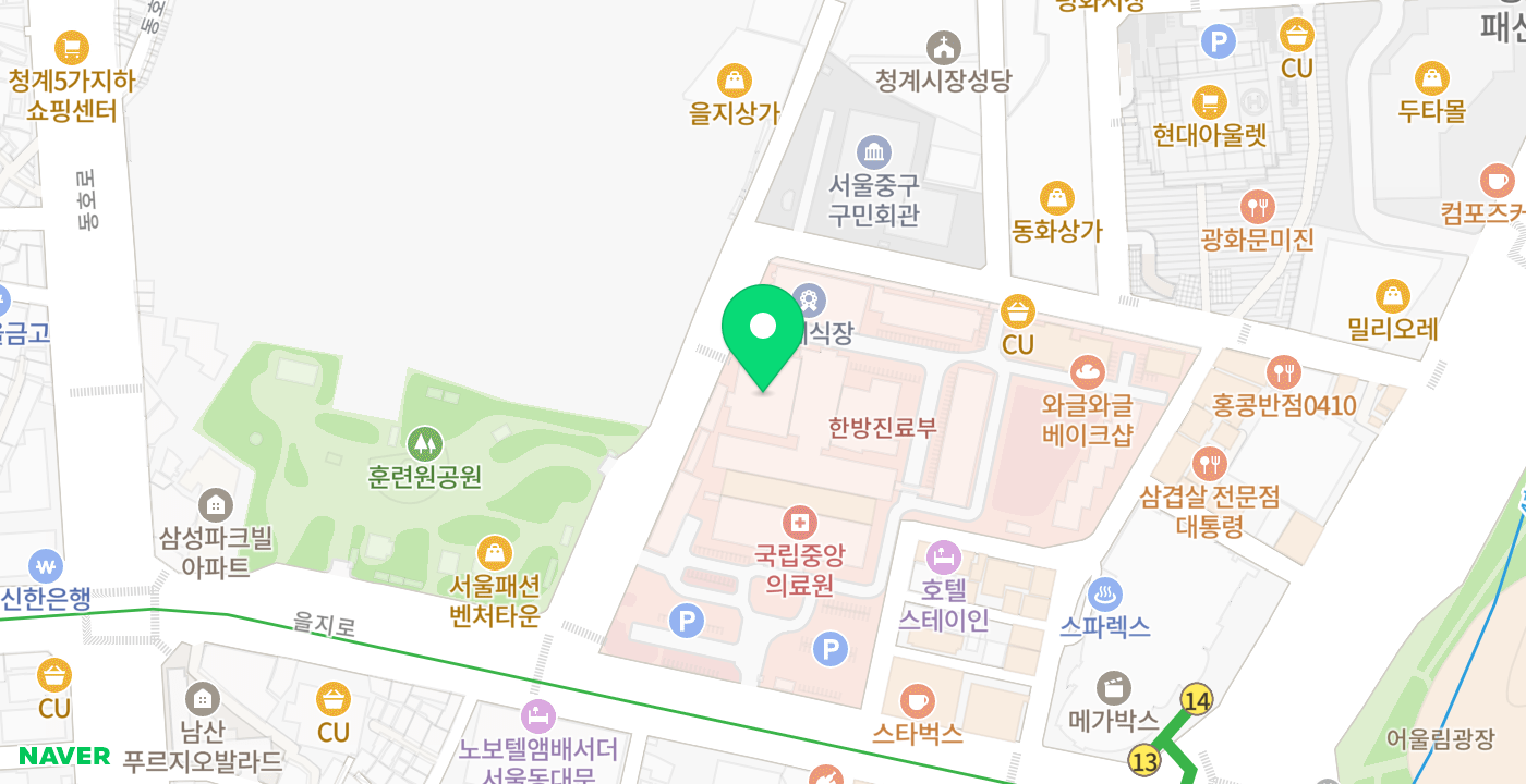 국립중앙의료원 위치 지도