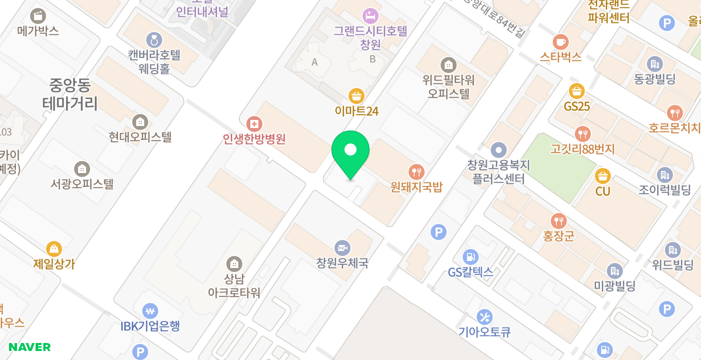 농업협동조합중앙회 창원시지부 위치 지도