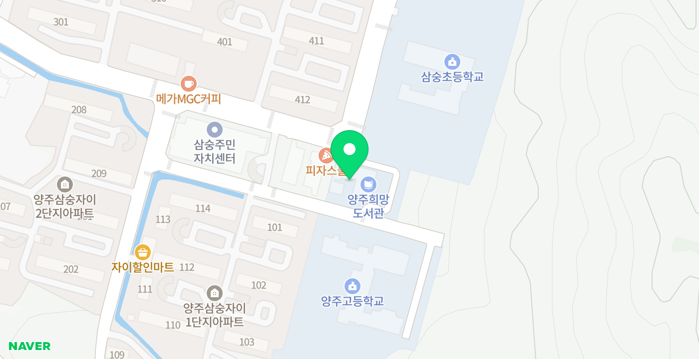 희망도서관 위치 지도