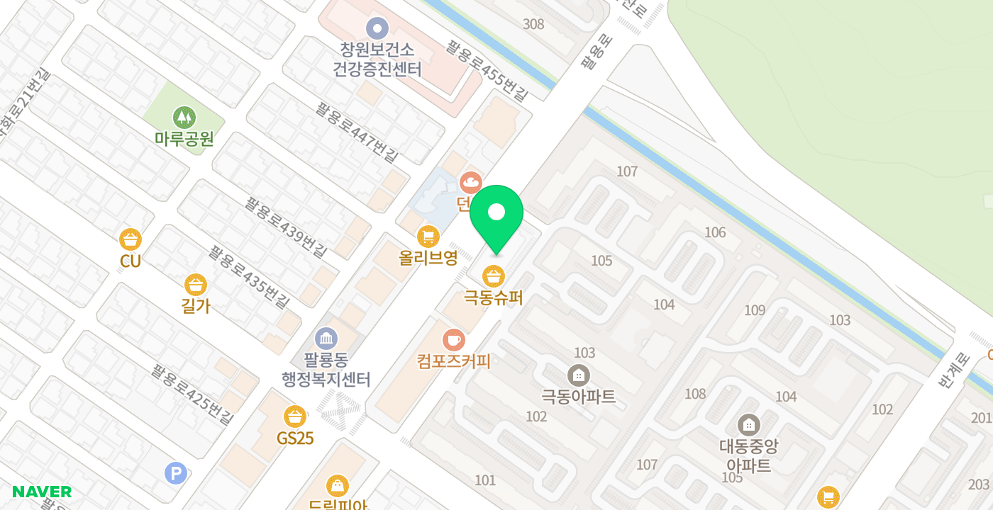 NH농협 팔용지점 위치 지도