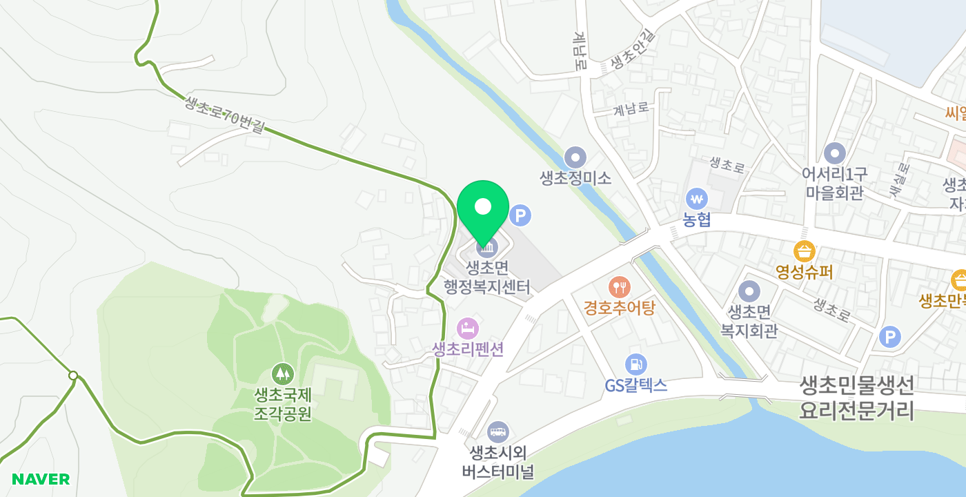 생초면 위치 지도