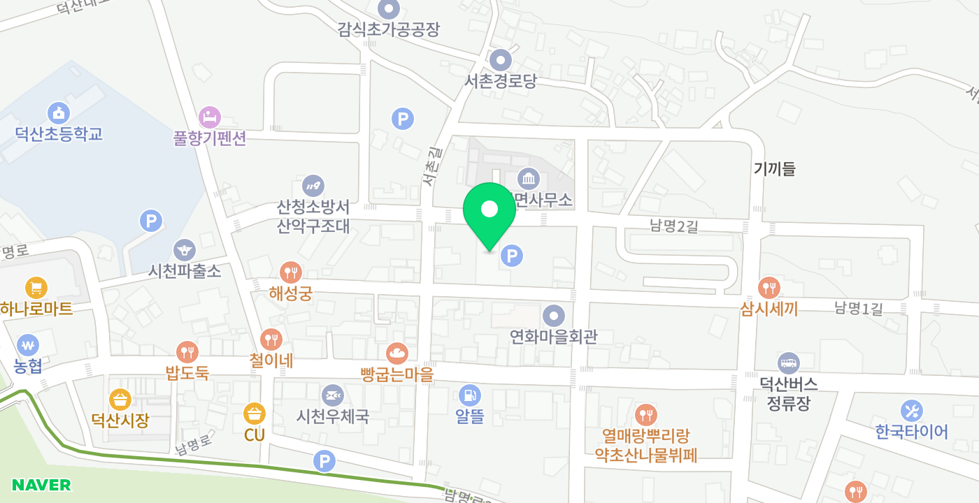 시천면 위치 지도