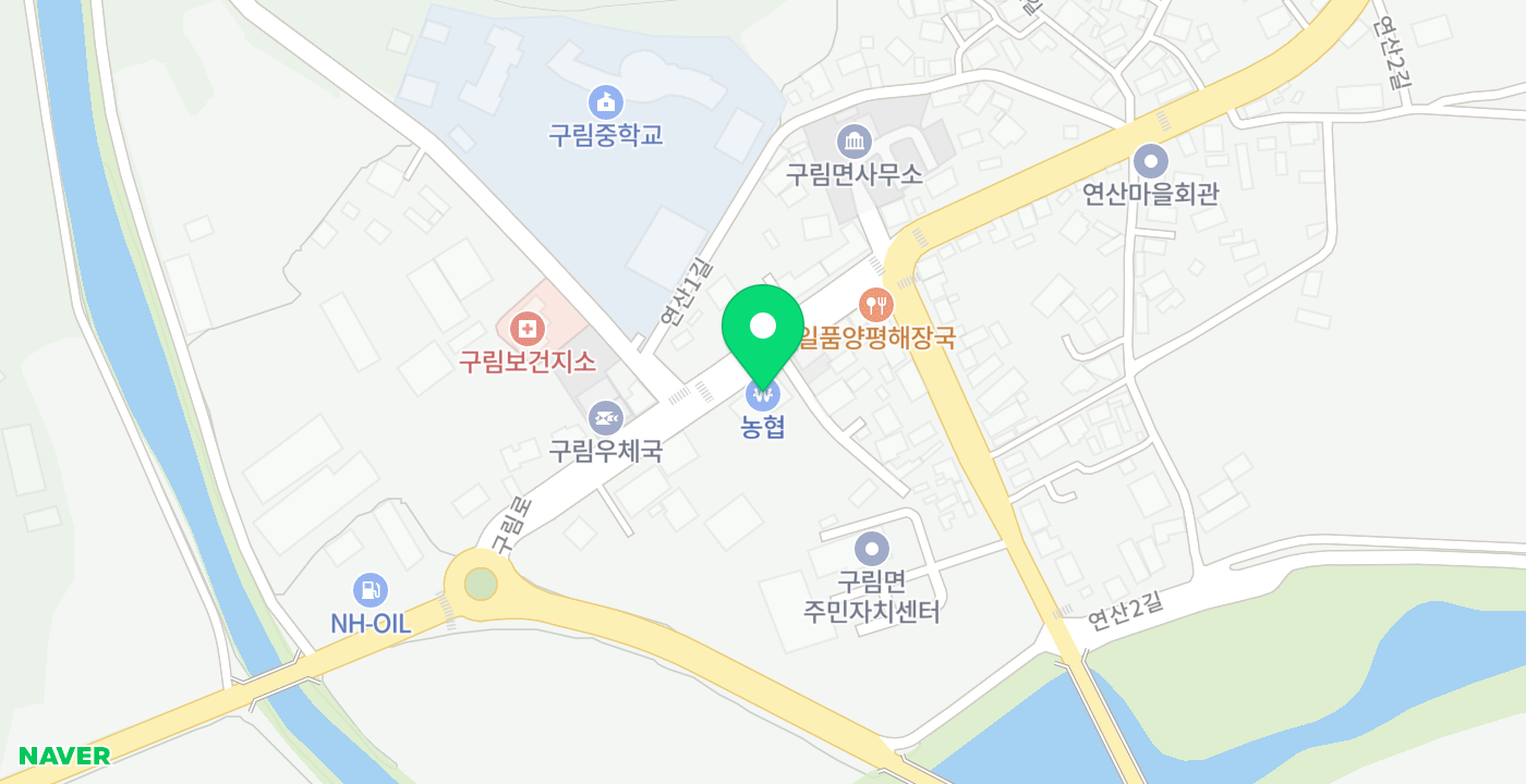 구림농협 본점 위치 지도