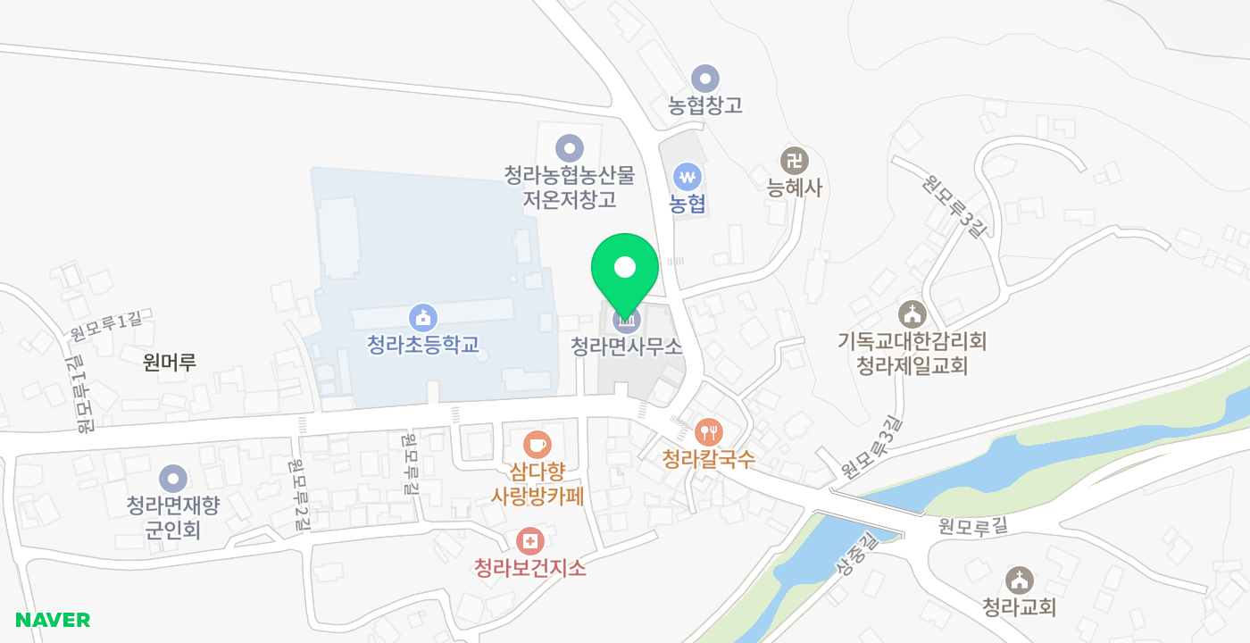 청라면 무인KIOSK 위치 지도