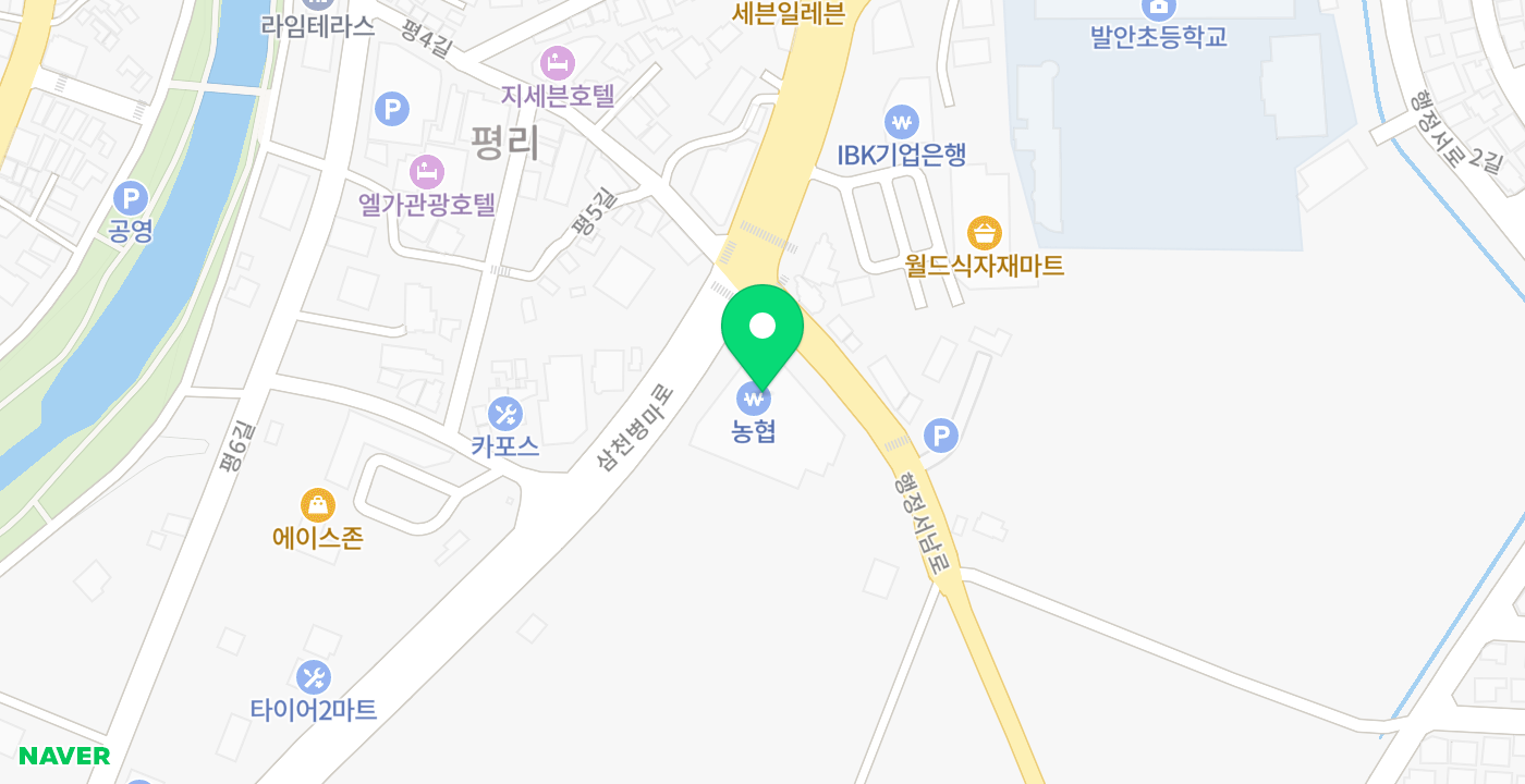 향남읍 발안농협 위치 지도