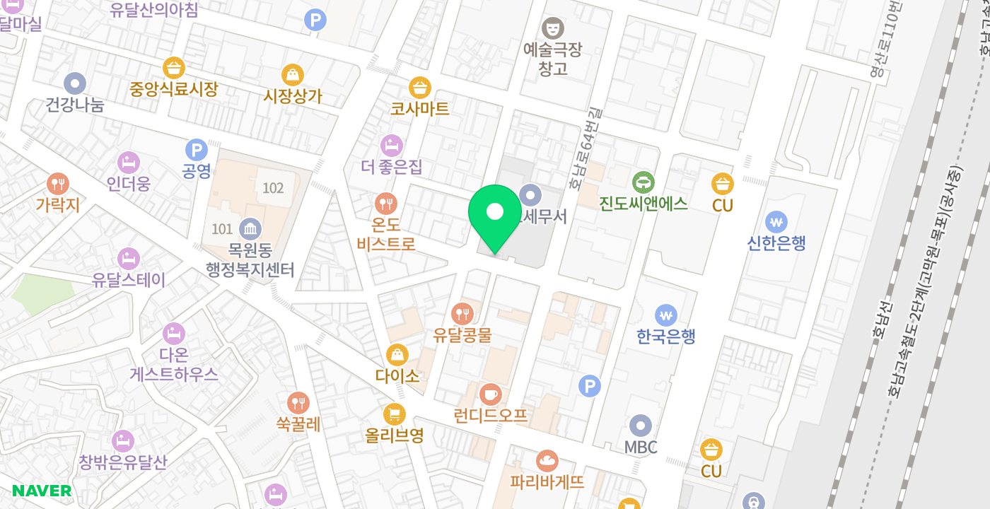 목포세무서KIOSK 위치 지도
