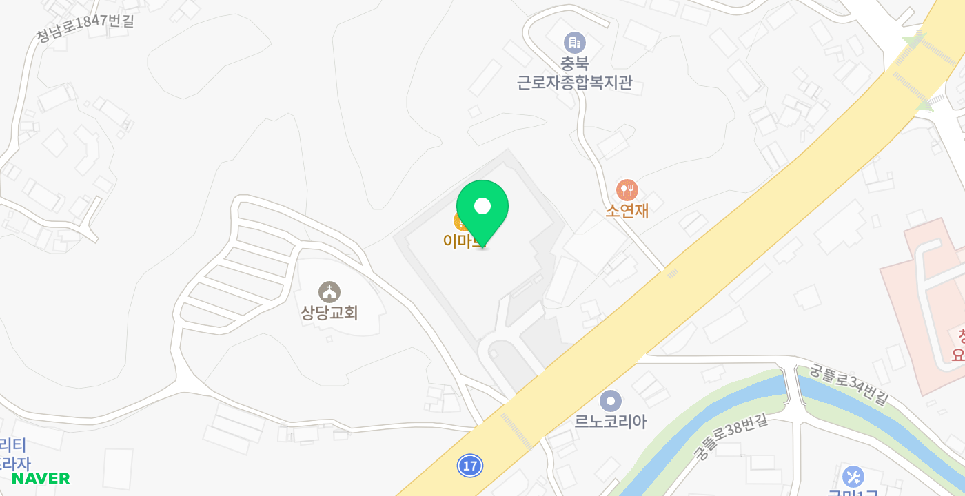 이마트청주점 위치 지도