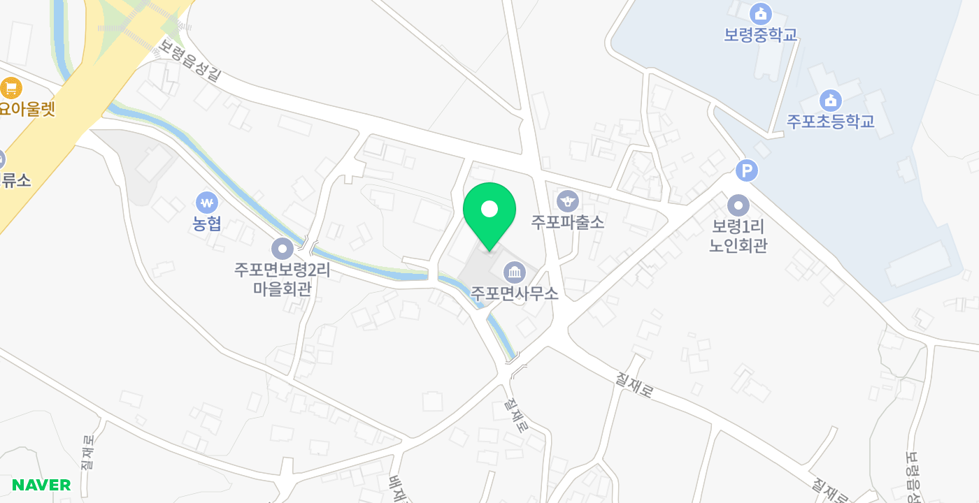 주포면 무인KIOSK 위치 지도