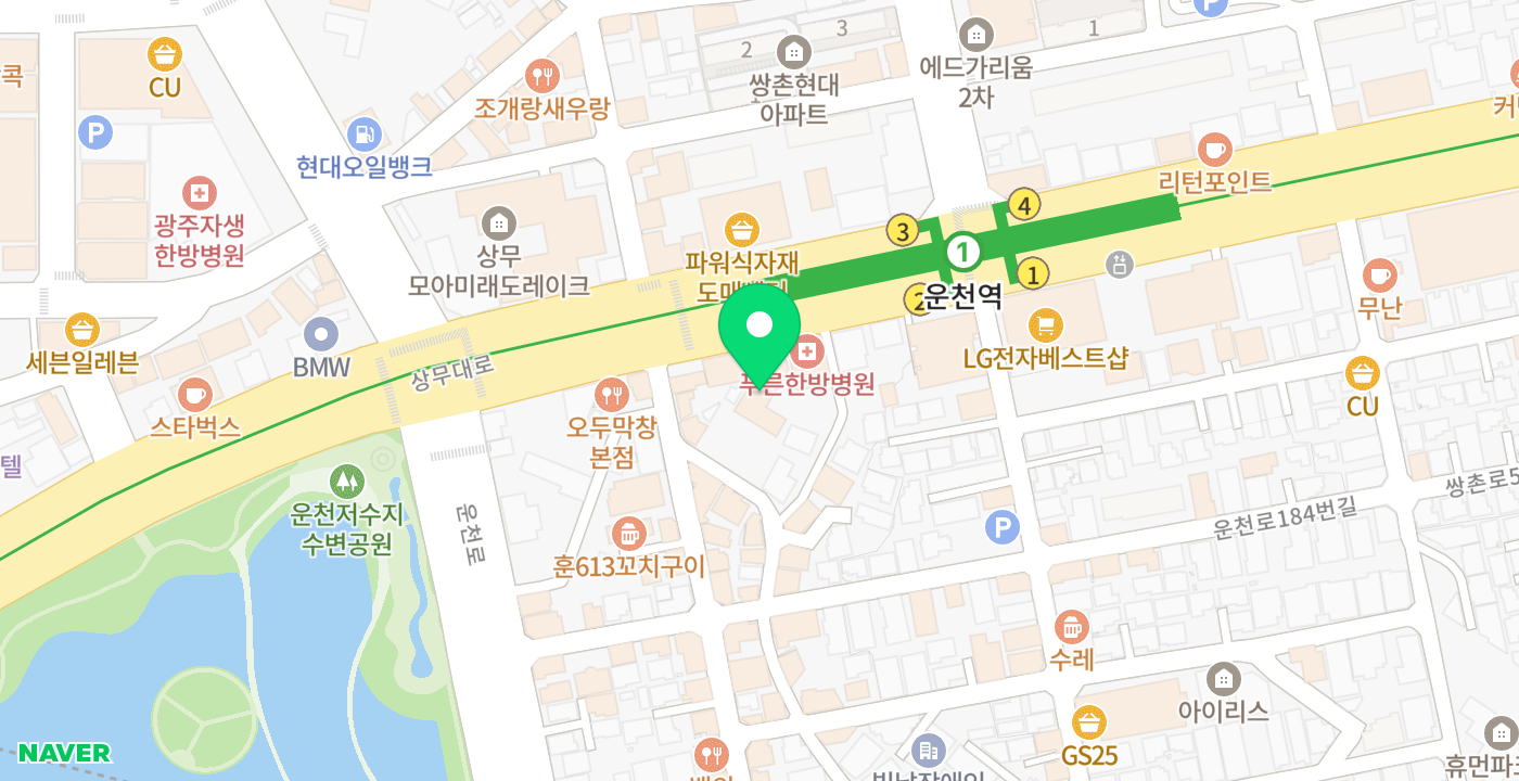 상무새마을금고본점 위치 지도