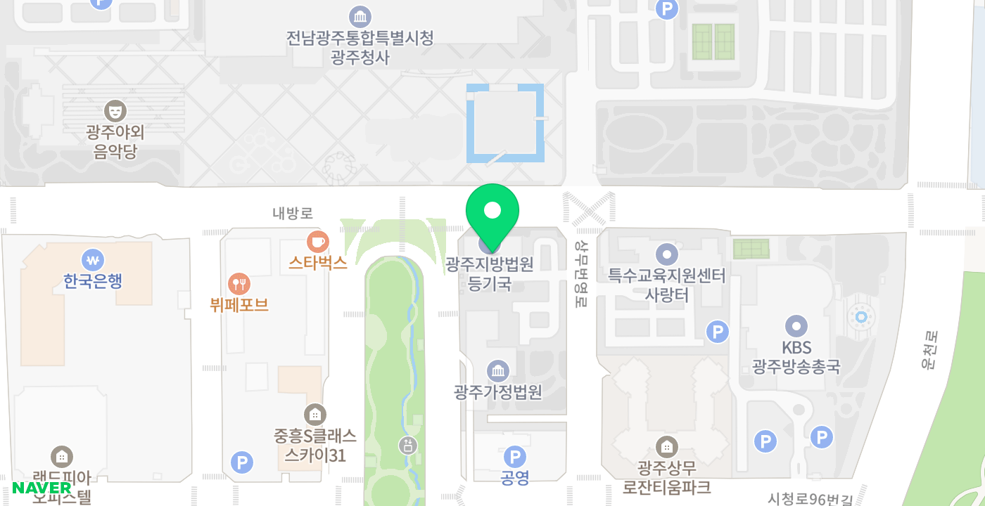등기국 위치 지도
