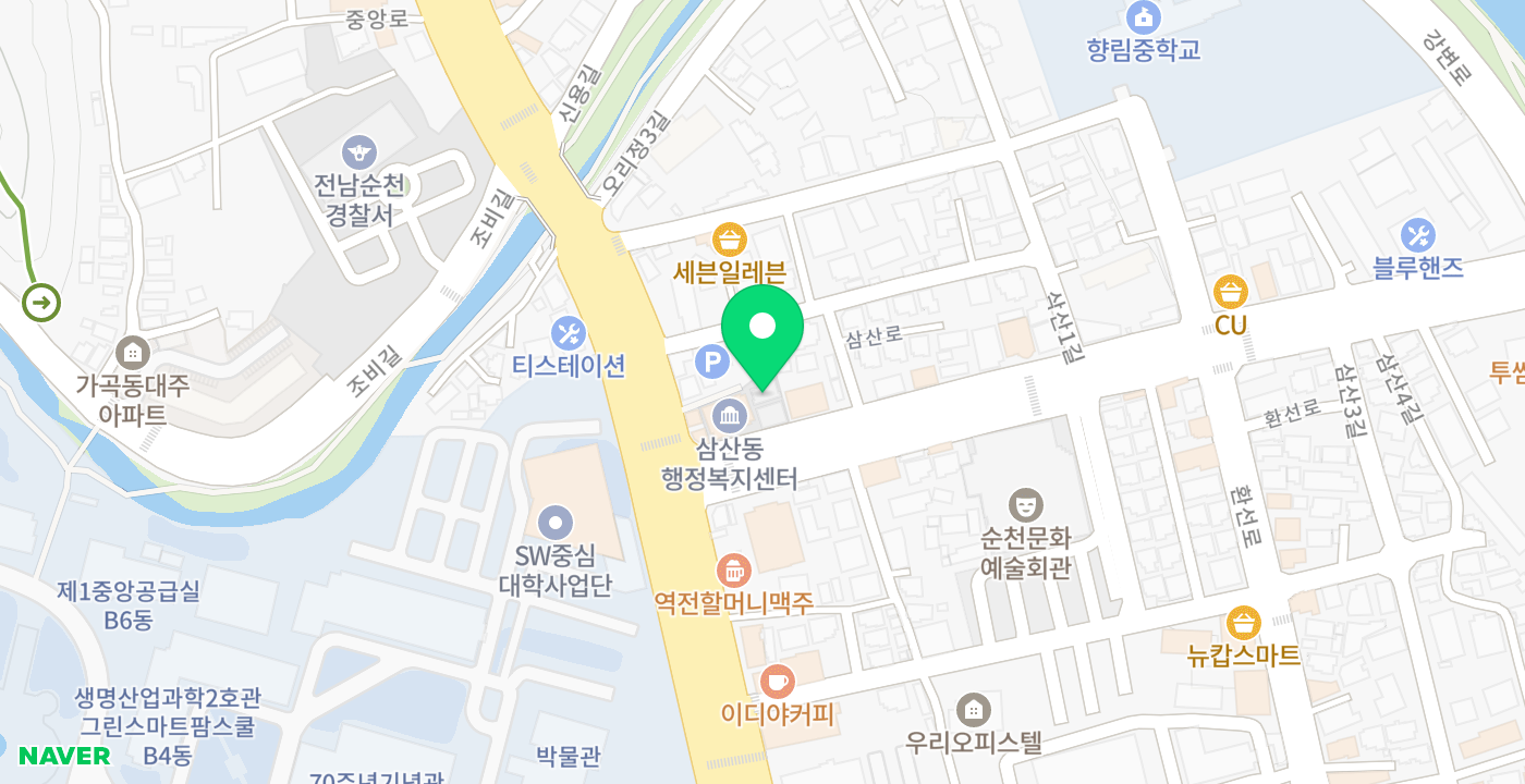 삼산동주민센터 위치 지도