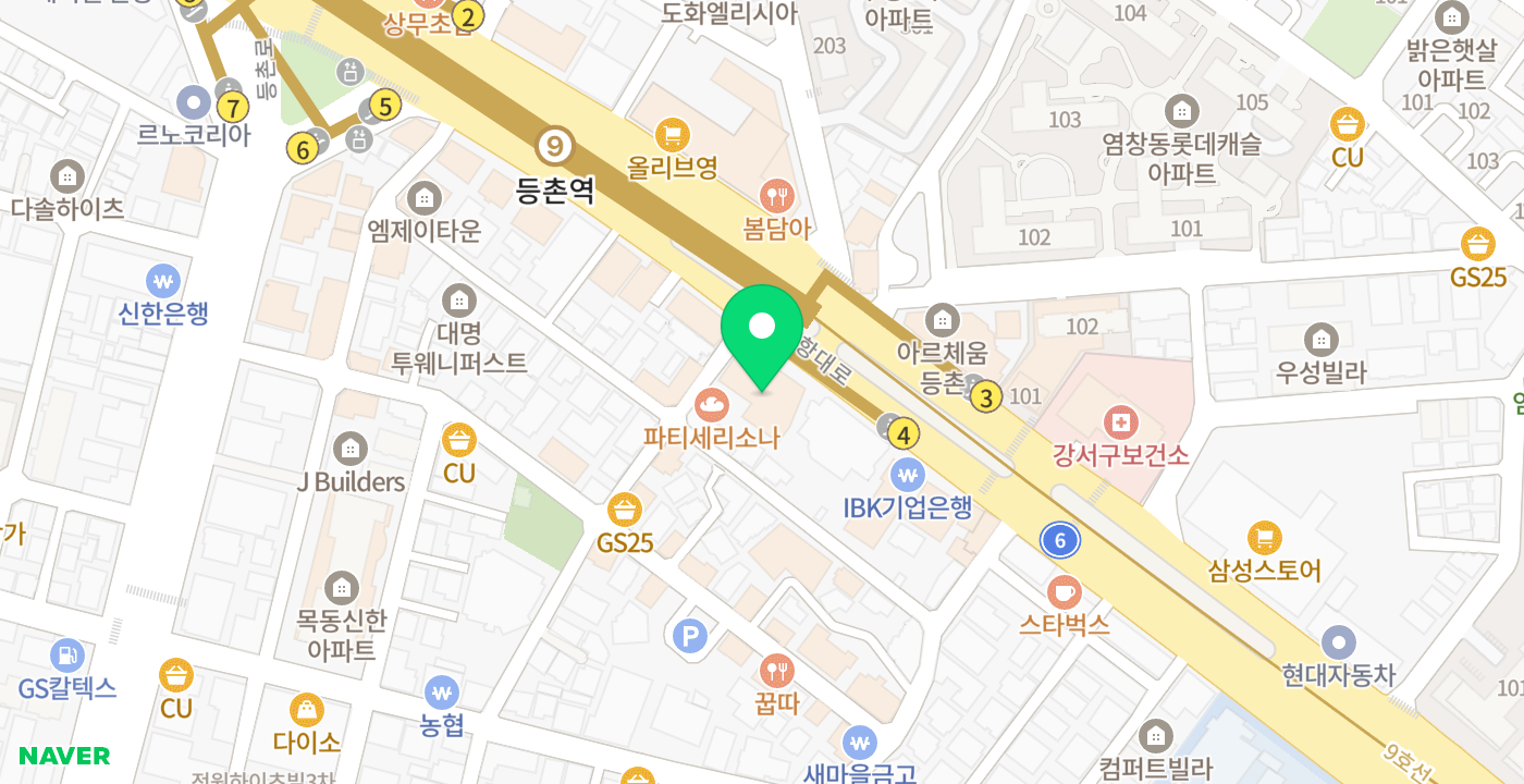 등촌신협 위치 지도