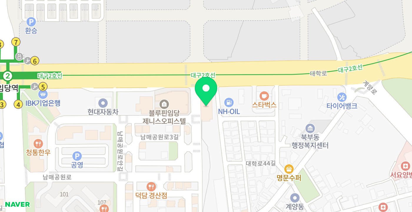 경산농협본점 무인 위치 지도