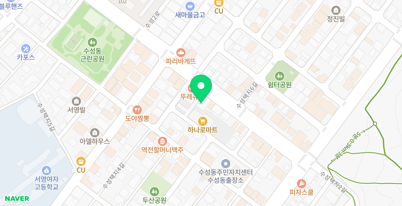 정읍농협 수성지점 앞 위치 지도