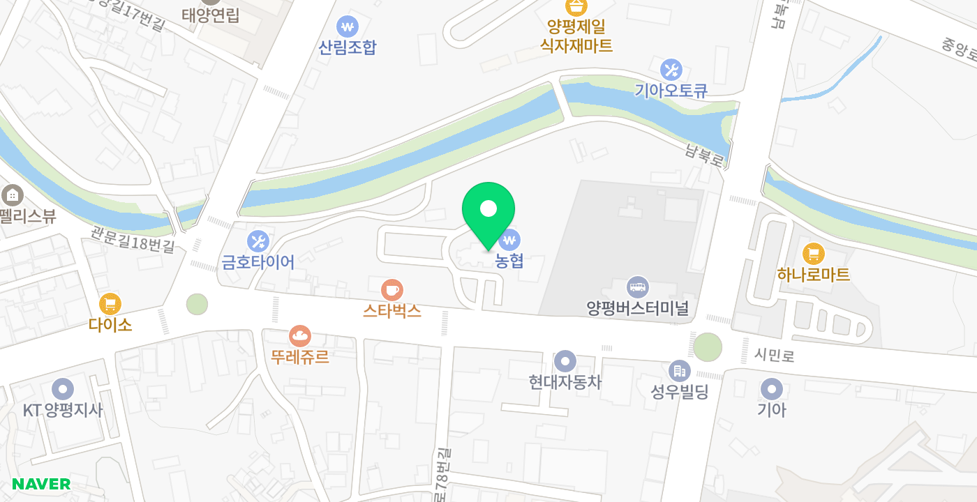 양평농협 위치 지도