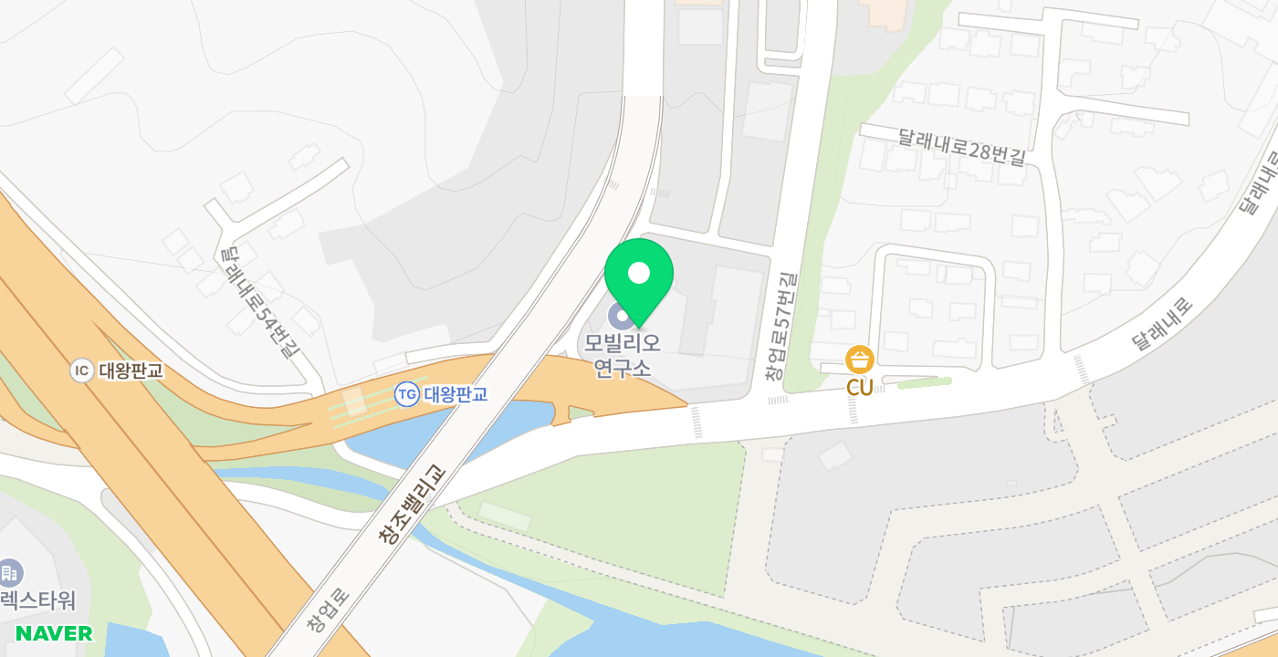 성남글로벌융합센터 위치 지도