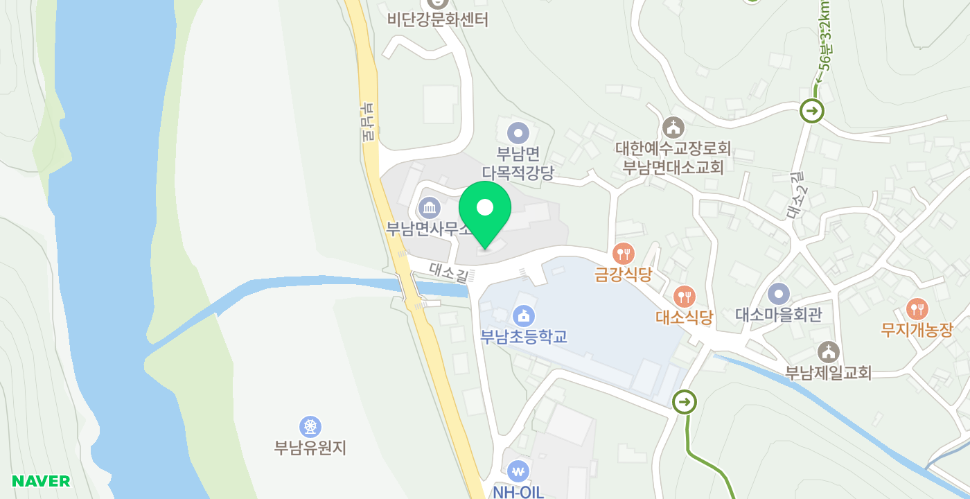 부남면행정복지센터 위치 지도
