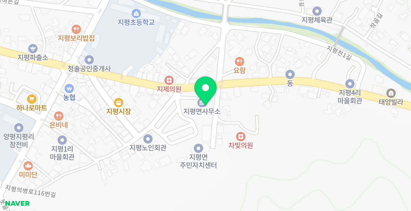 지평면 위치 지도
