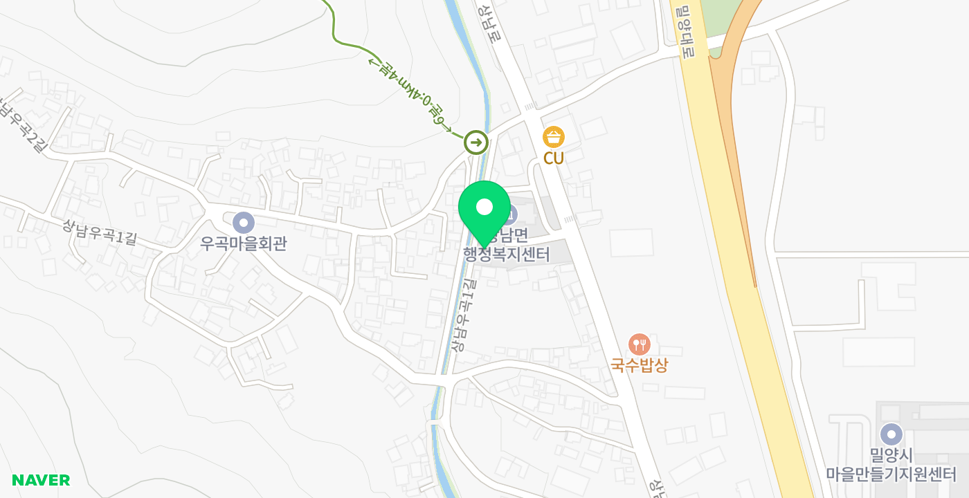 상남면_민원실 KIOSK 위치 지도