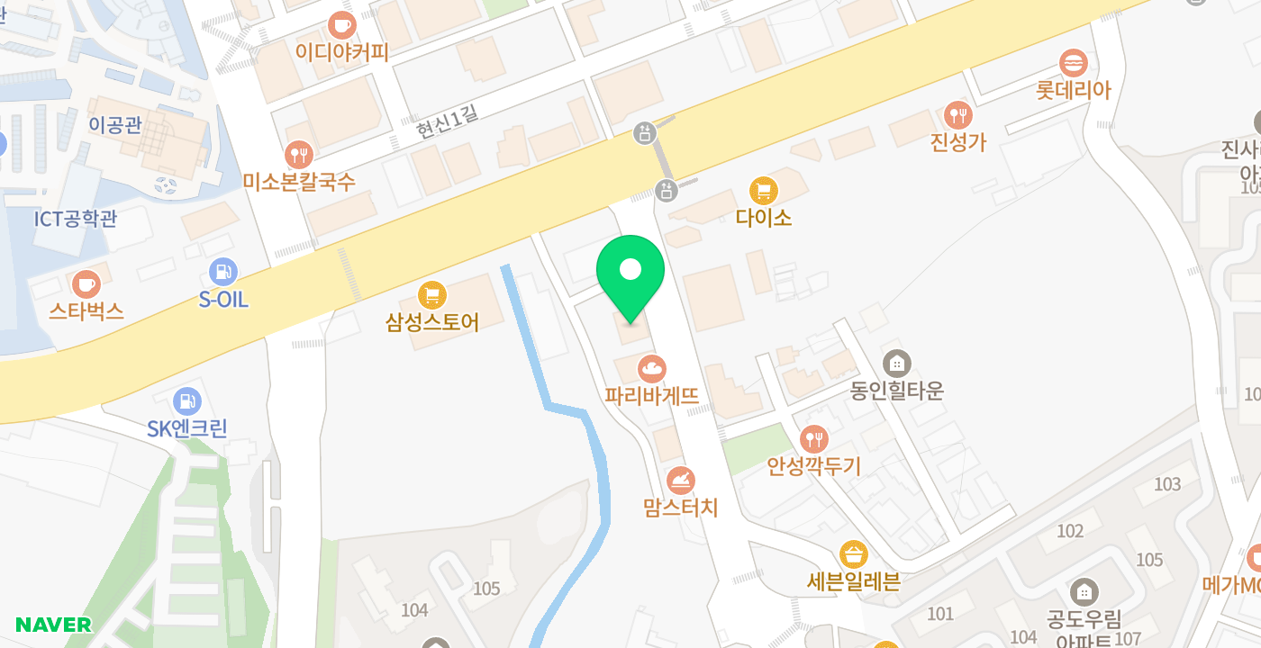 서안성농협 서부지점 위치 지도