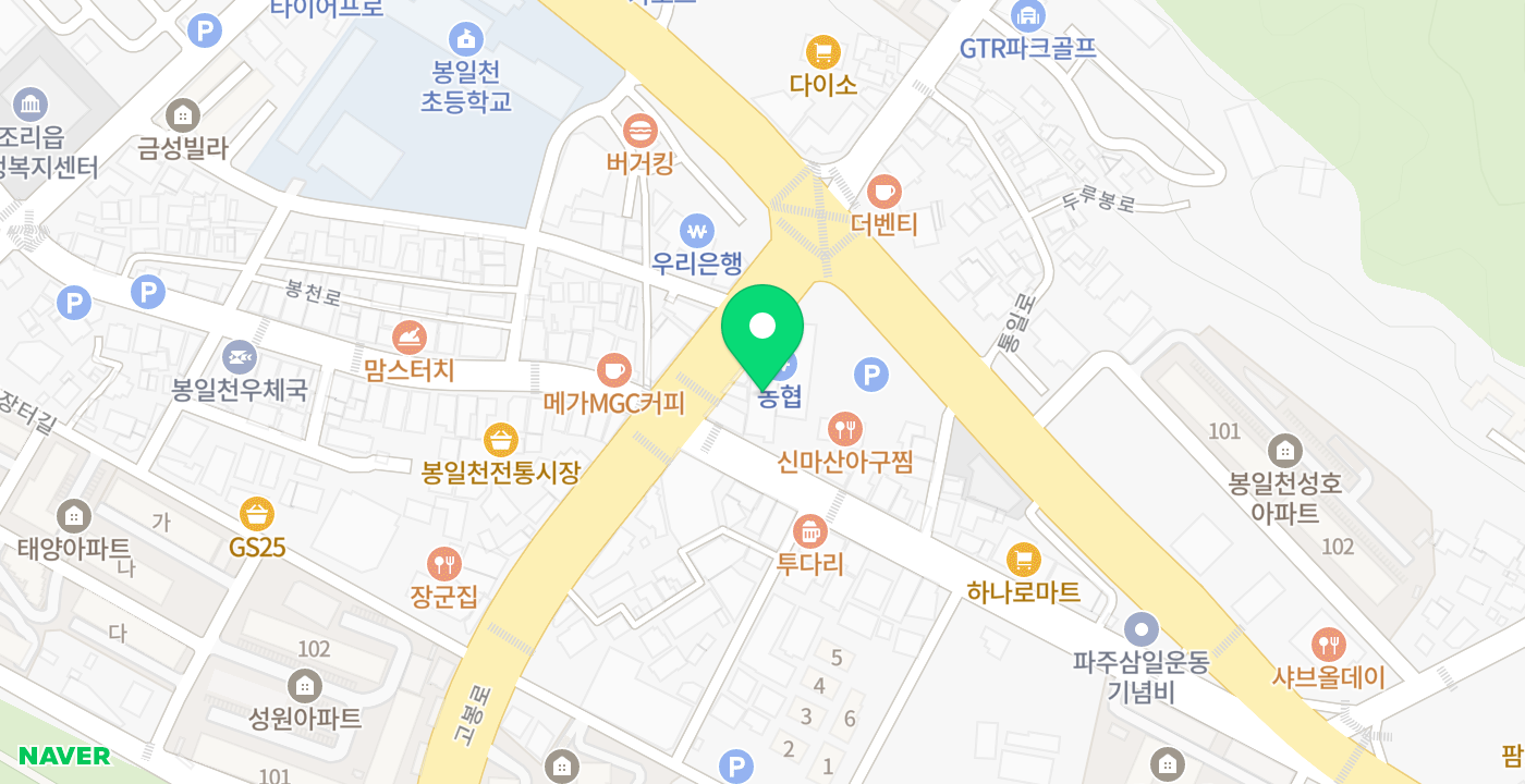 조리농협 위치 지도