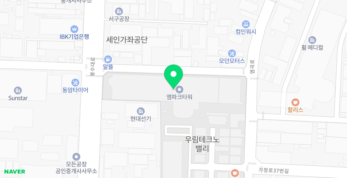 서구 M-PARK 위치 지도
