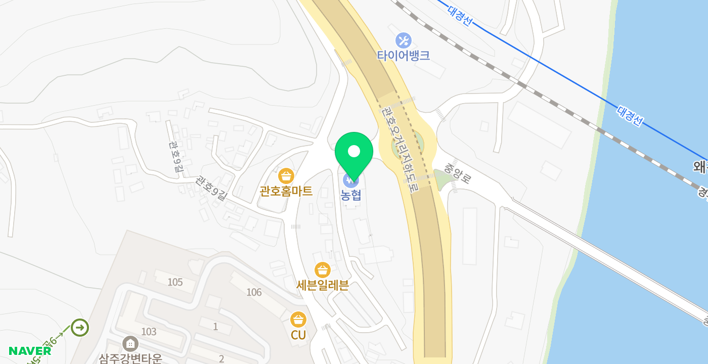 약목농협 위치 지도