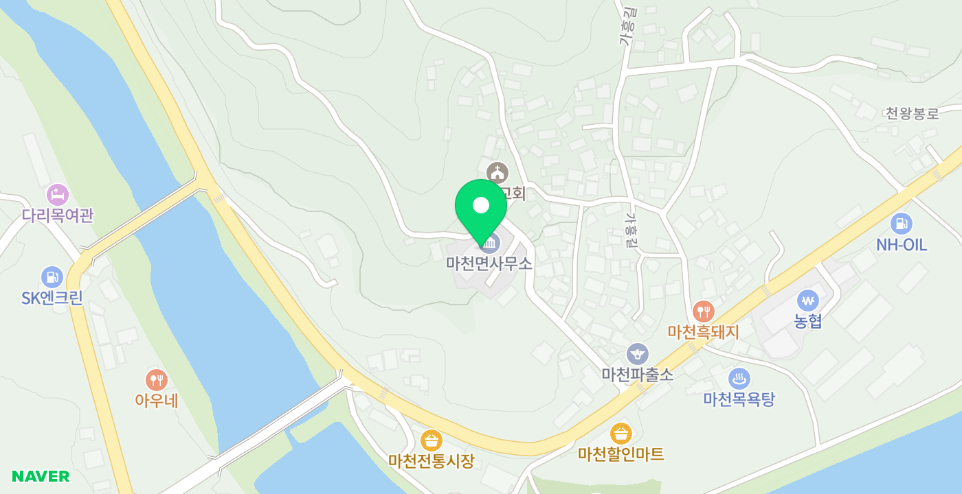 마천면 위치 지도
