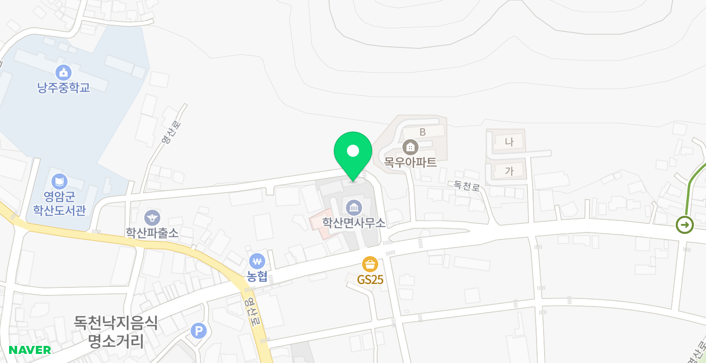 학산면 행정복지센터 위치 지도