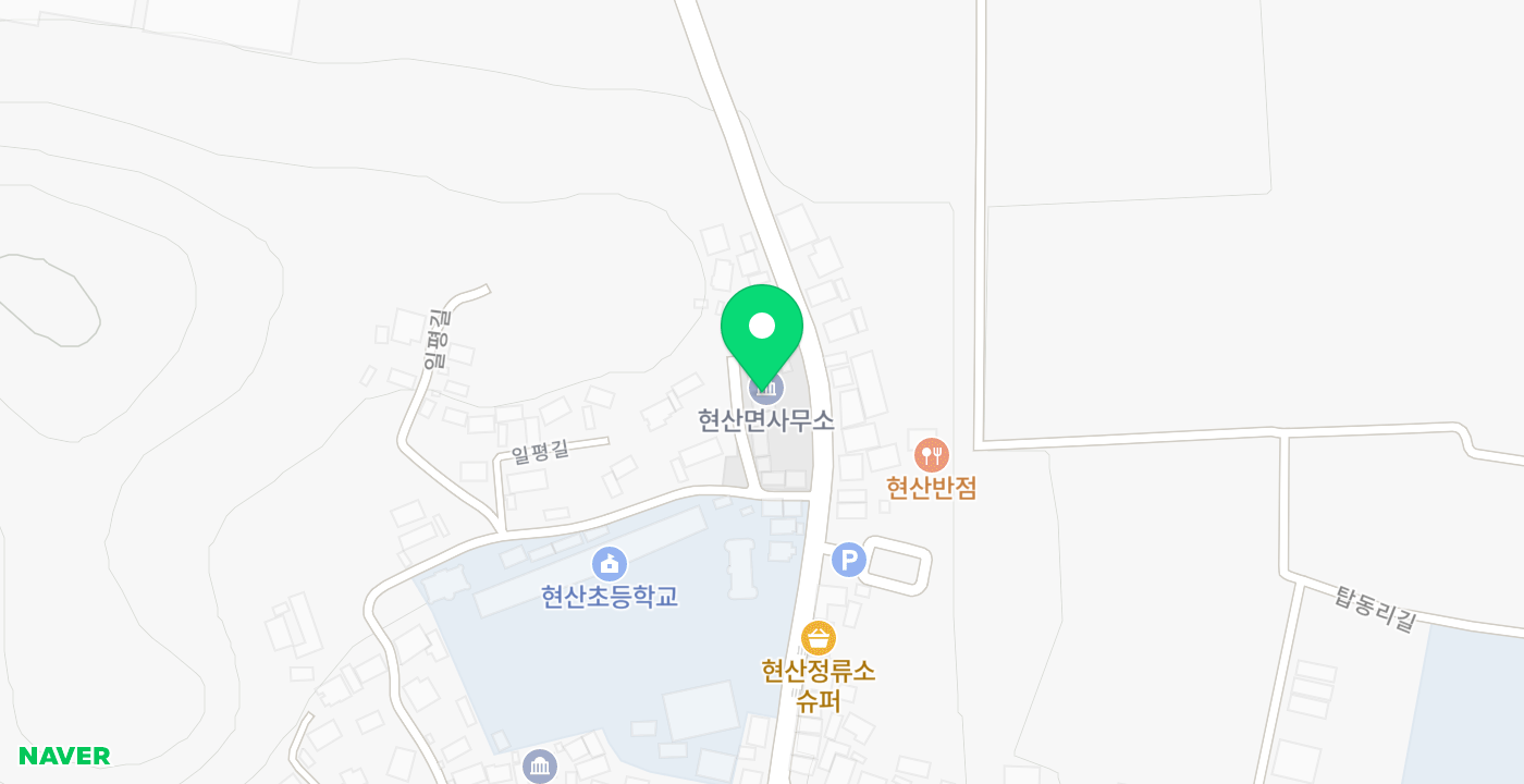 현산면사무소 위치 지도