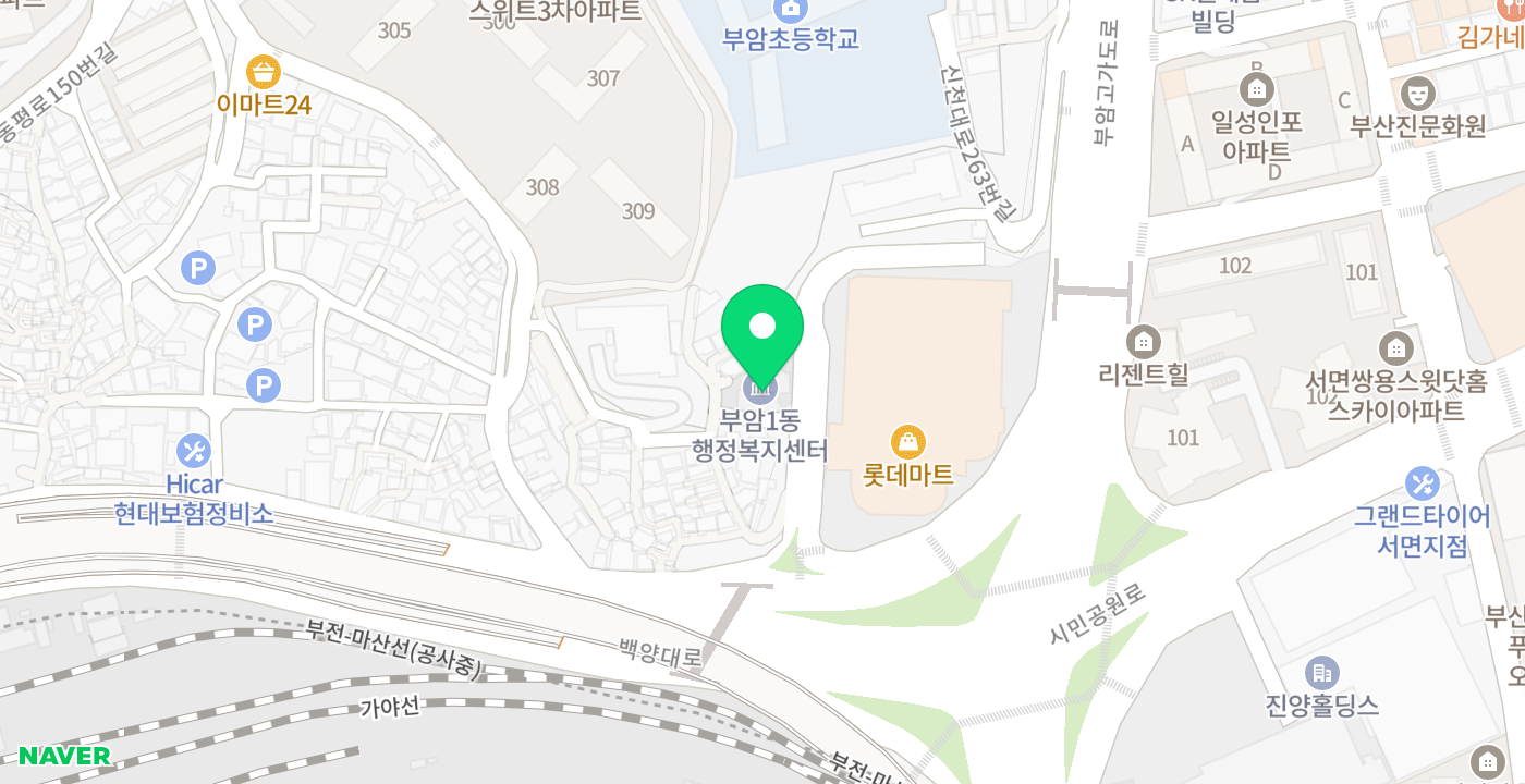 부암1동주민센터 위치 지도