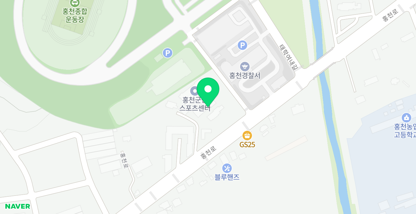 국민건강보험공단 홍천지사 KIOSK 위치 지도
