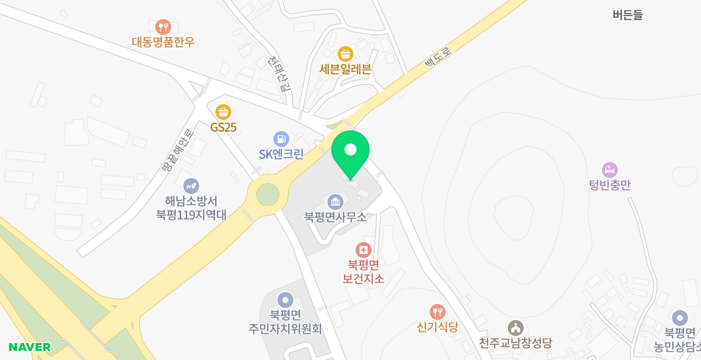 북평면사무소 위치 지도