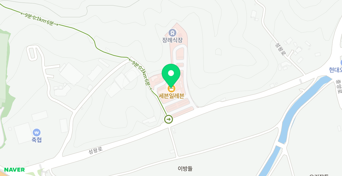 옥천군 성모병원 위치 지도