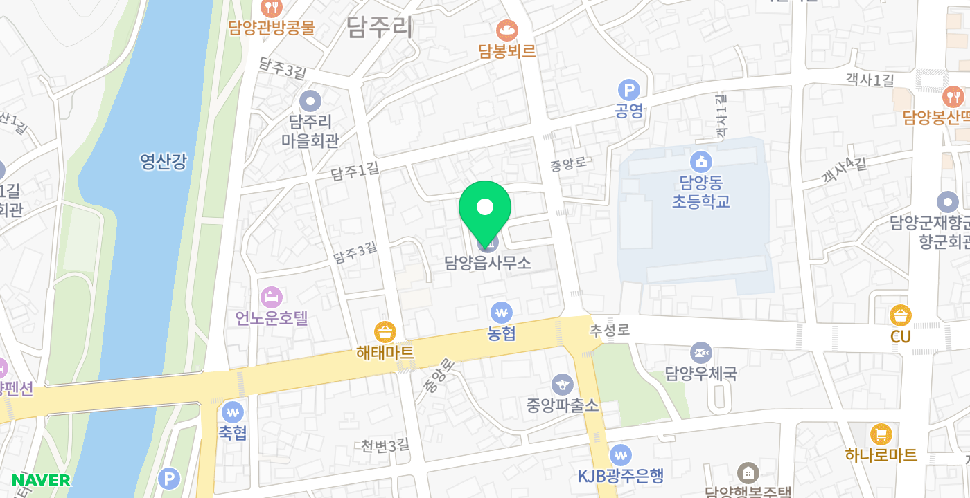 담양읍사무소 위치 지도