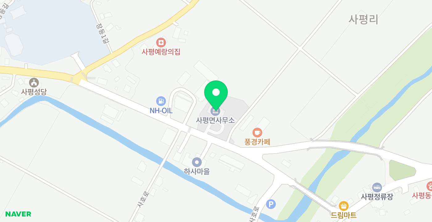 화순군사평면 위치 지도